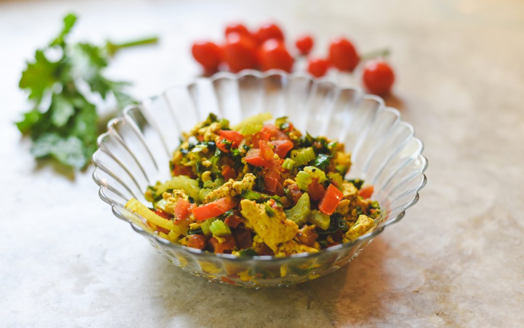 Scrambled Tofu with Kale & Tomatoes