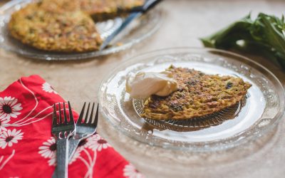 Oatmeal, Zucchini & Feta Omelet