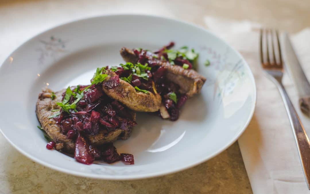 Beef Liver in Red Wine