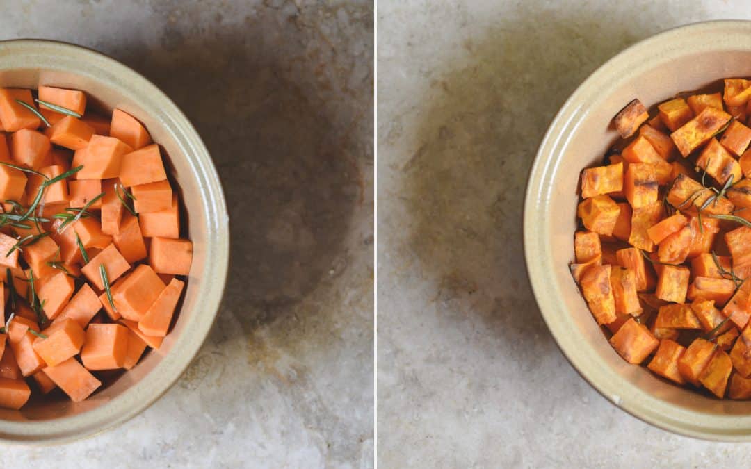 Sprouted Lentils & Sweet Potato Salad