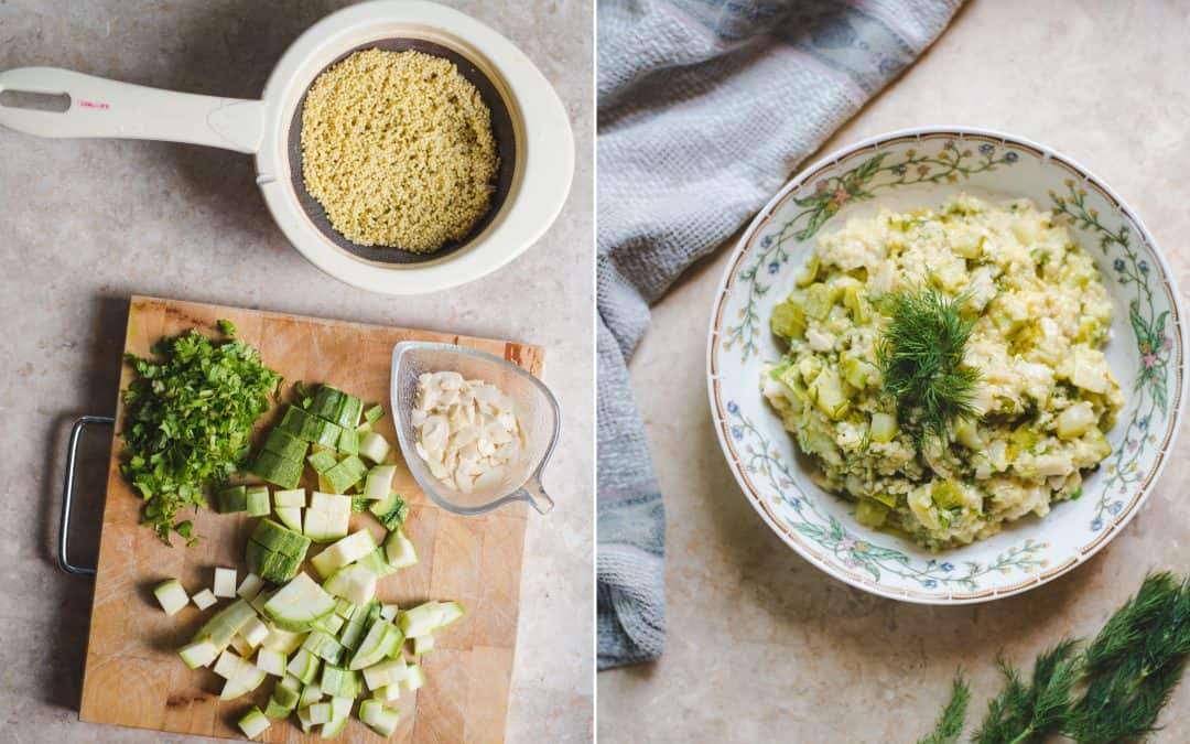 Millet with Zucchini & Almonds