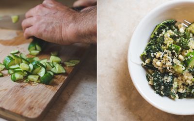 Quinoa, Kale & Cucumber Salad
