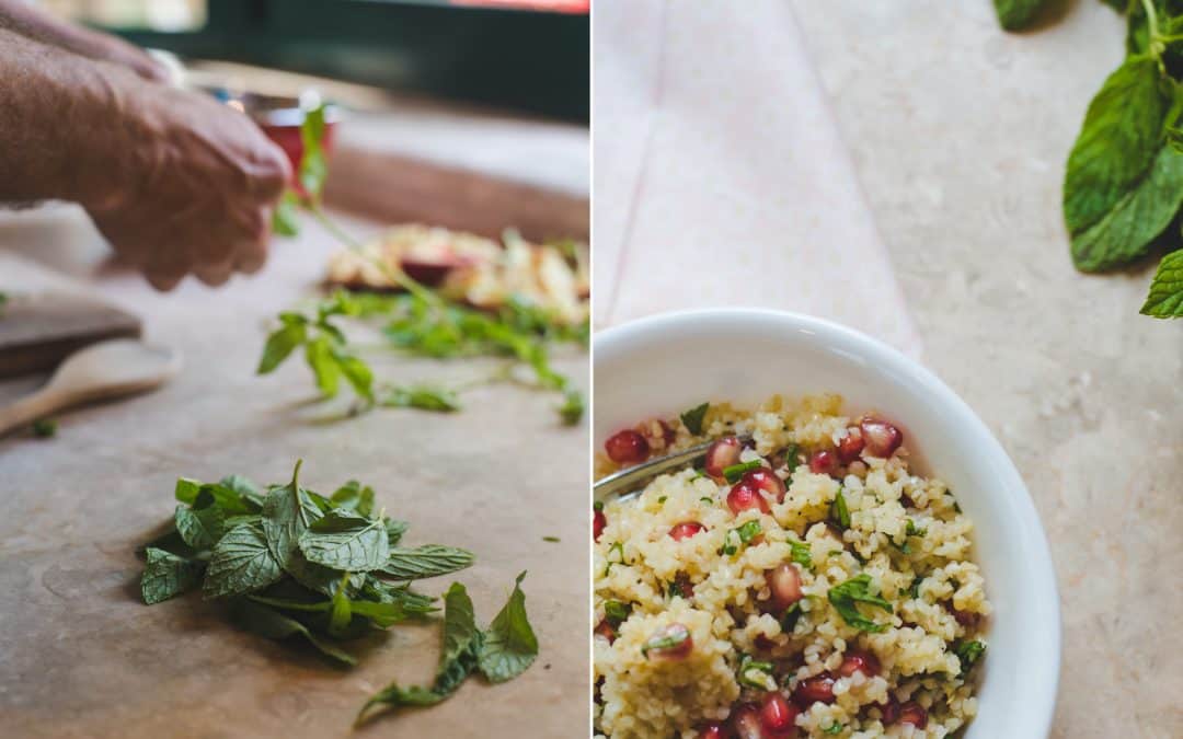 Bulgur, Pomegranate & Mint Salad